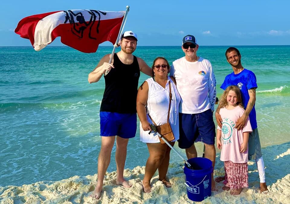 Pier & Beach Clean Up Party with Divers Down, Erase the Trace, & Eco Clean Marine on Okaloosa Island!